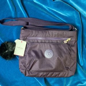 Kipling Medium Plum Crossbody Handbag